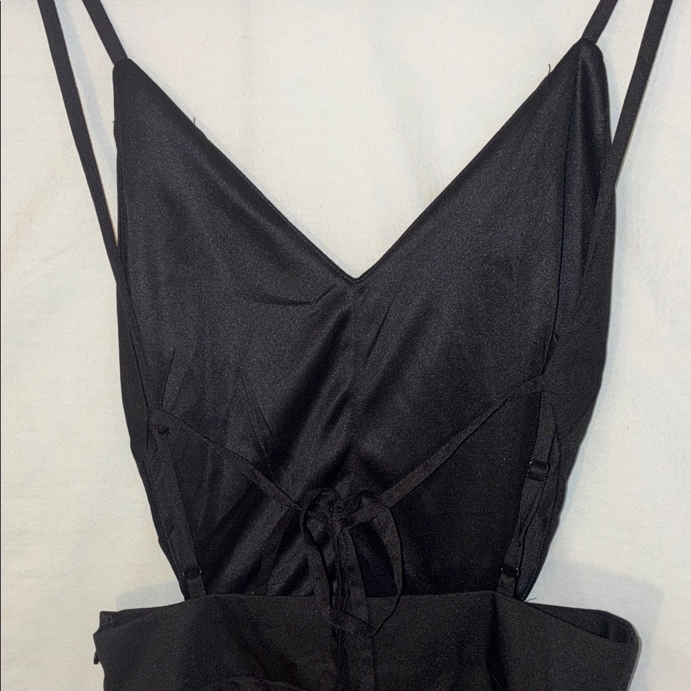 Double Zero Black Spaghetti Strap Jumpsuit - image 5